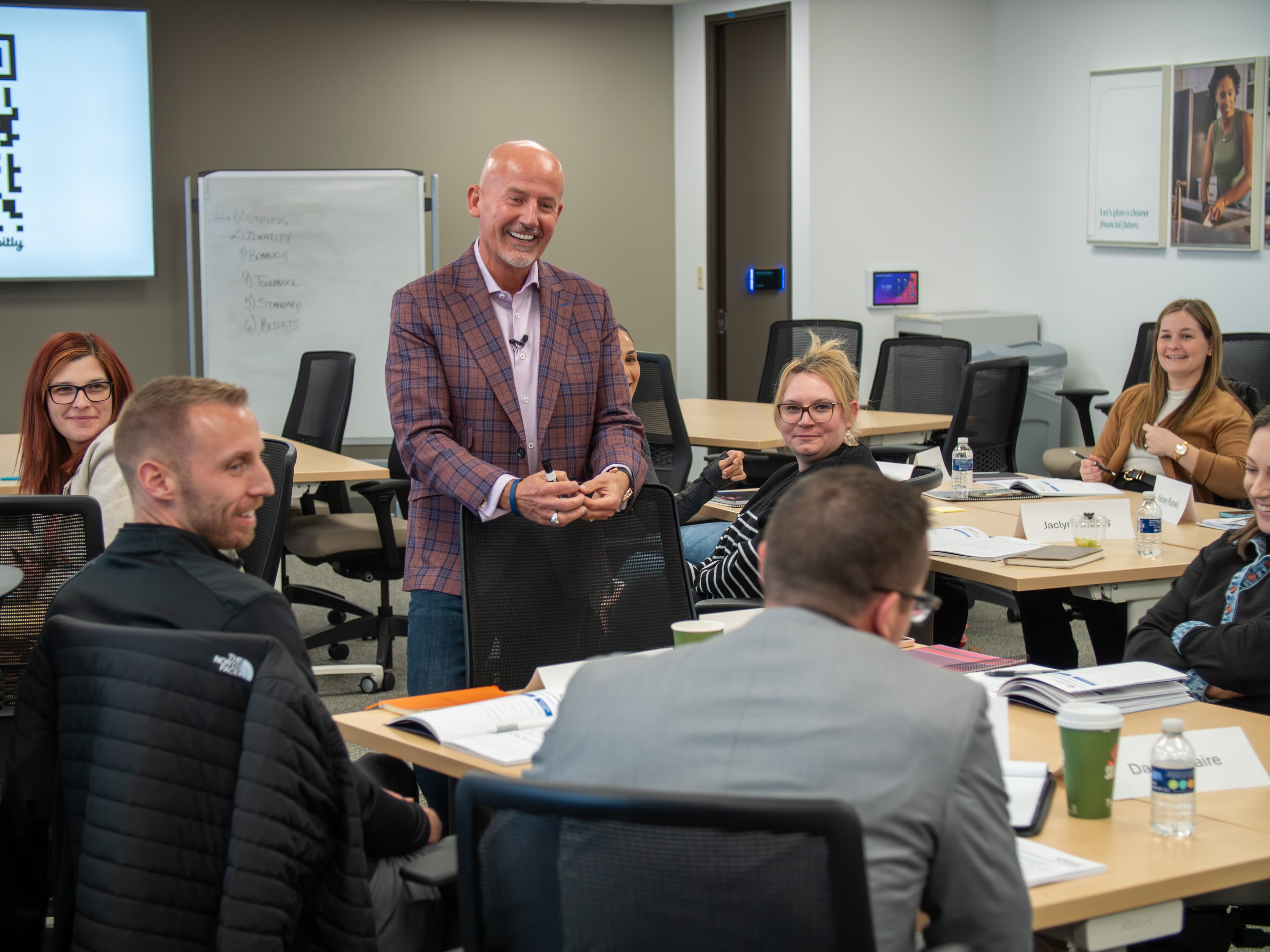 Steve Lowisz sharing a moment with cohort participants during a GDD session