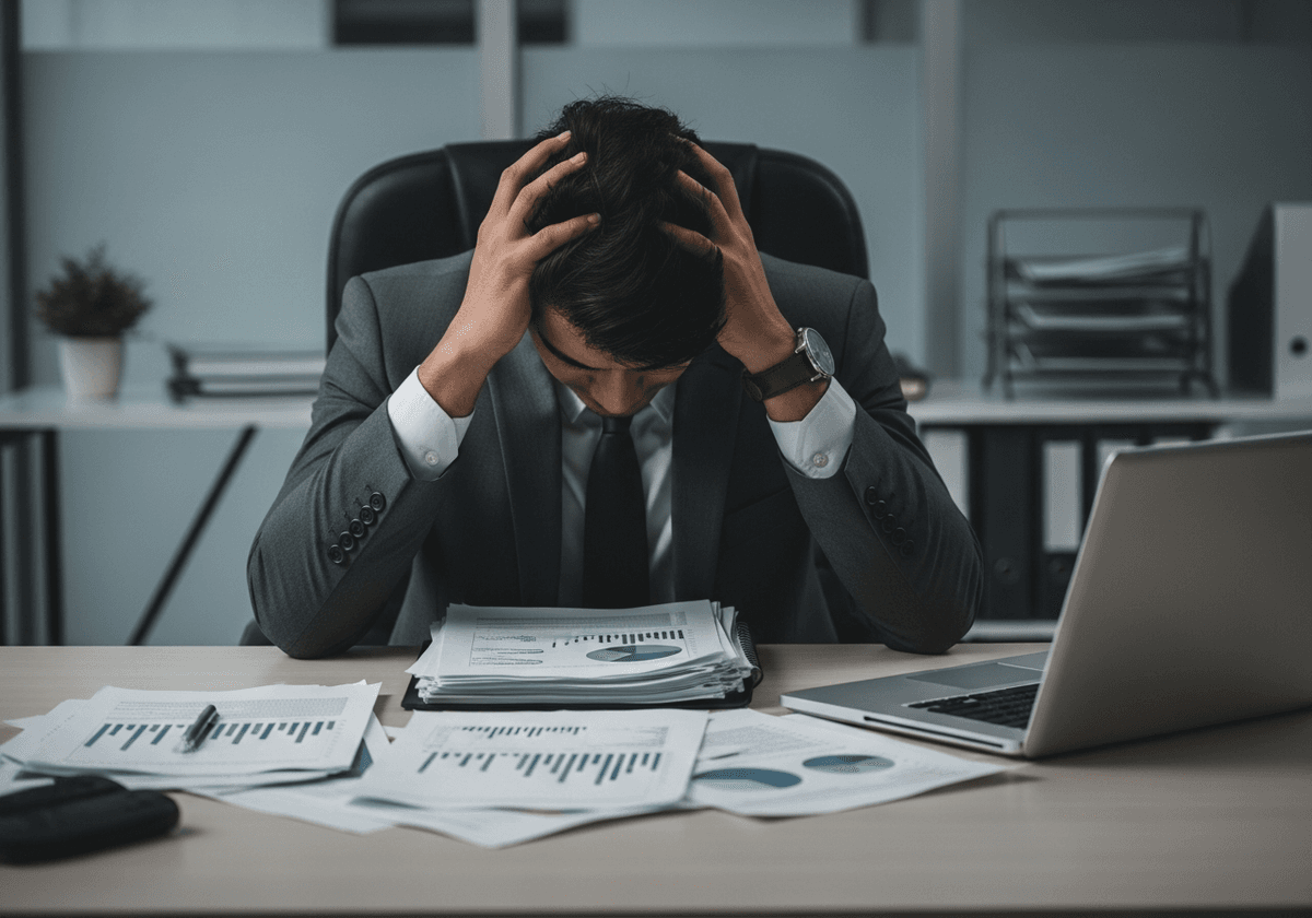 Frustrated leader under pressure after training fails to stick